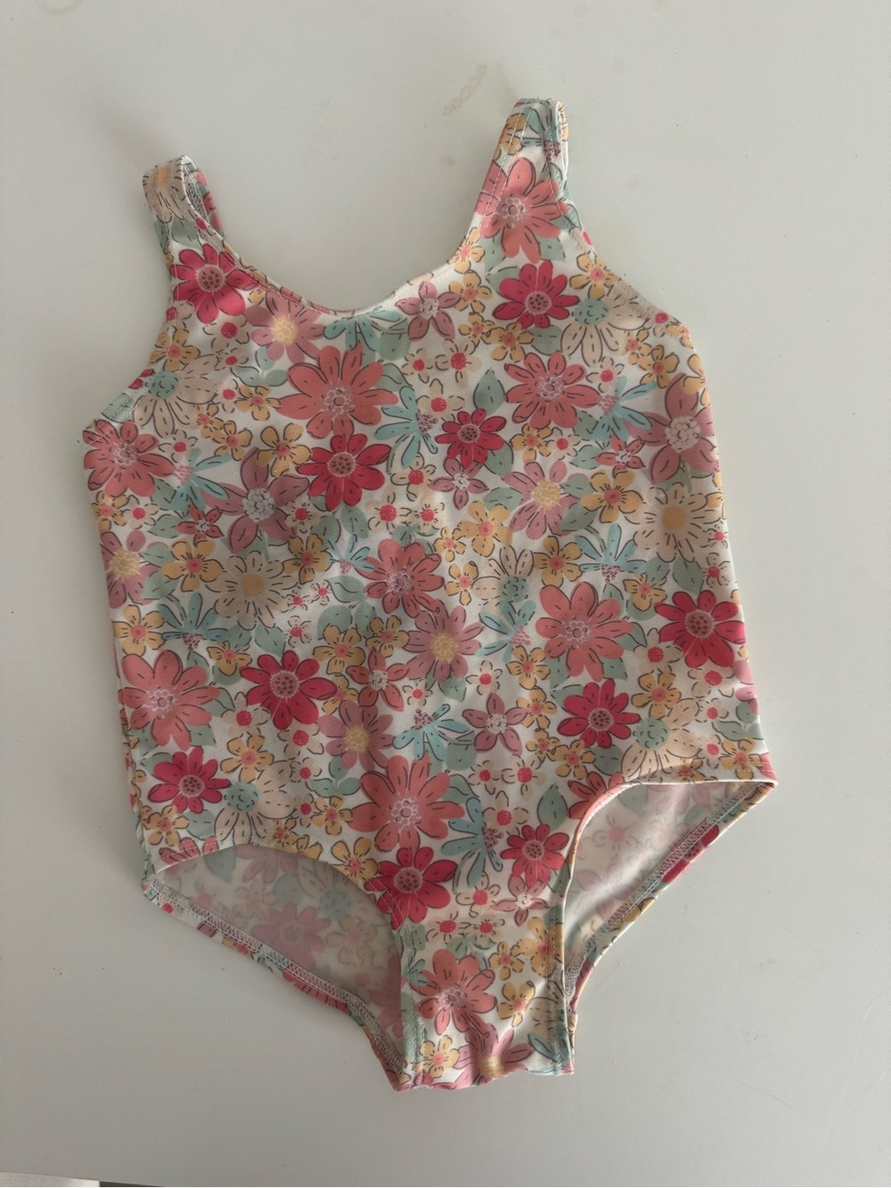 H&M Pink Floral Kids One-Piece Swimsuit